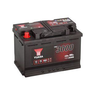 Автомобильный аккумулятор YUASA YBX3086, 12 В, 76 А&middot;ч, 680 А