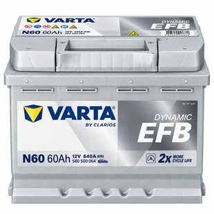 Аккумулятор VARTA N60 Dynamic EFB Start-Stop 12В 60Ач 640А